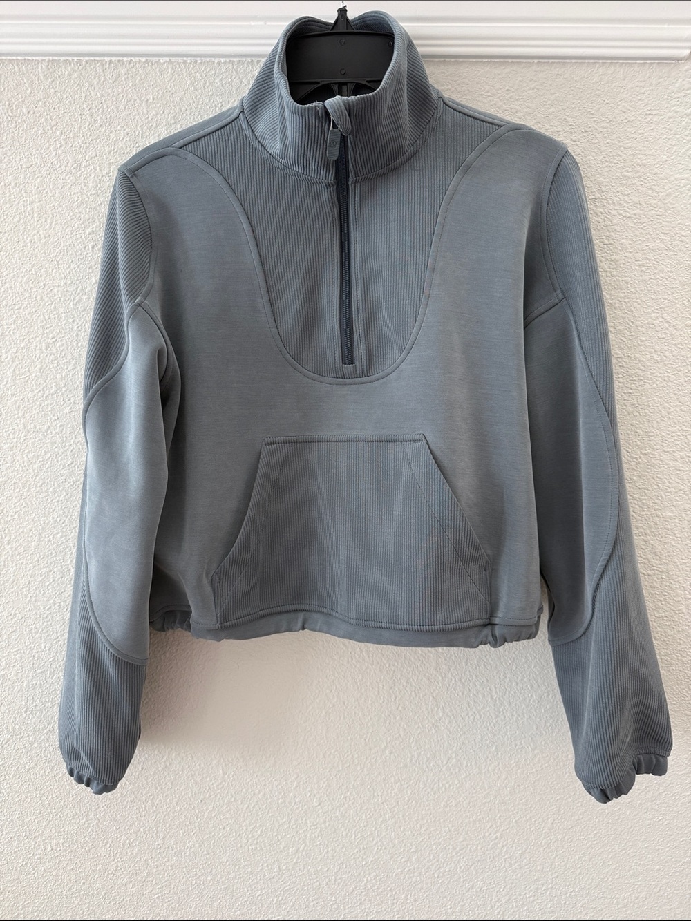 lululemon athletica Cropped Half-Zip Funnel Neck Pullover - Slate Gray